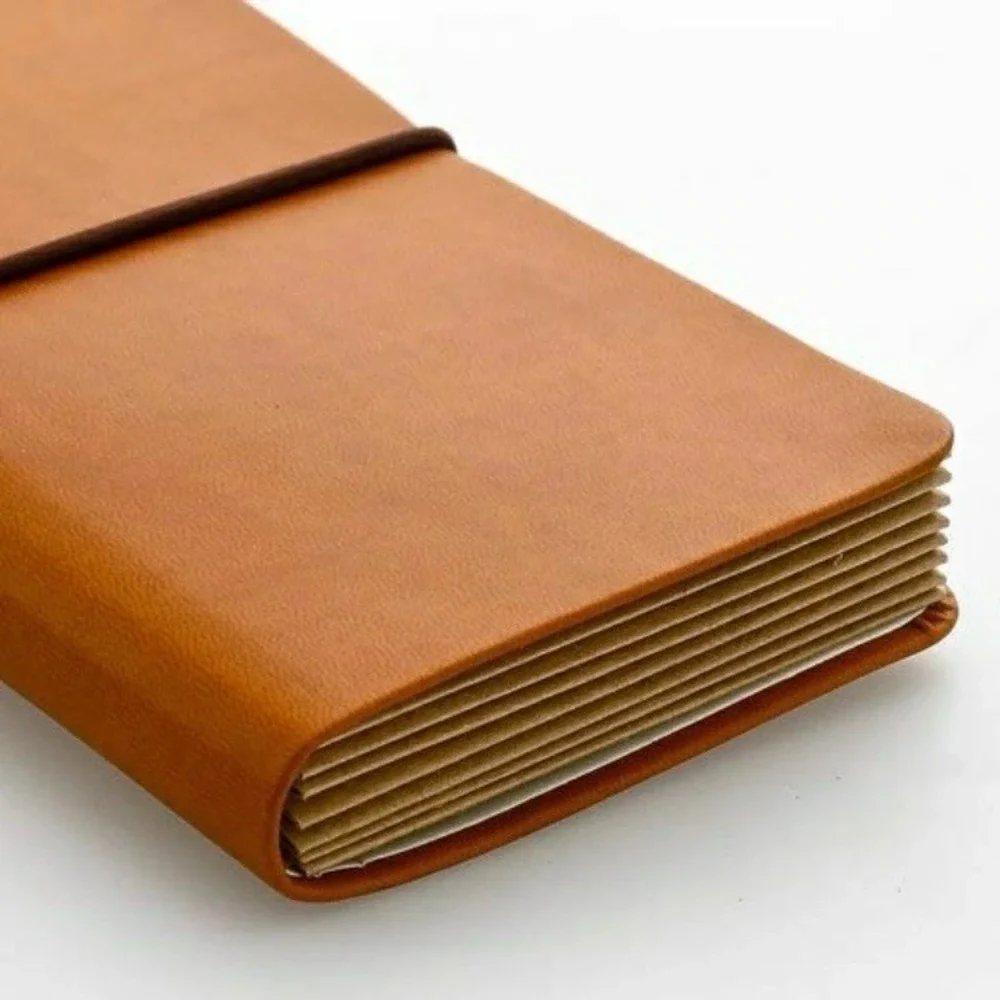 NEW HIGHTIDE Receipt Folder Brown JAPAN Holder Stationery Wallet - Picture 6 of 11